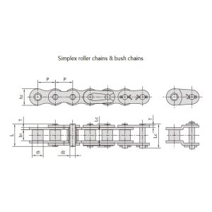A 시리즈 짧은 피치 정밀 롤러 체인