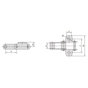 C형 및 CA형 강철 농업용 체인