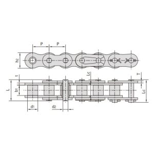 다크로멧 도금 롤러 체인