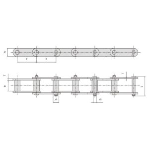 엔지니어링 스틸 부시 체인
