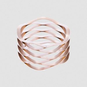 시밍 끝단이 없는 다중 회전 웨이브 스프링