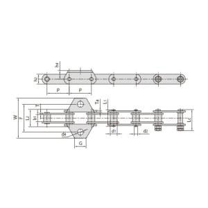 O-링 농업용 기계 체인