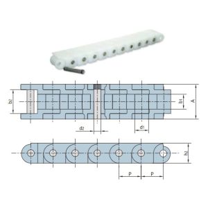 짧은 피치 플라스틱 롤러 체인