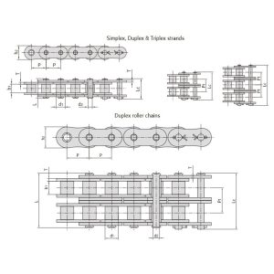 고강도 짧은 피치 롤러 체인