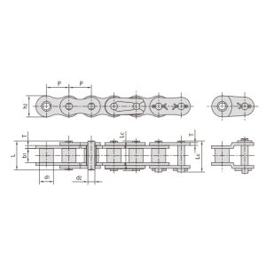 스테인리스 스틸 쇼트 피치 롤러 체인