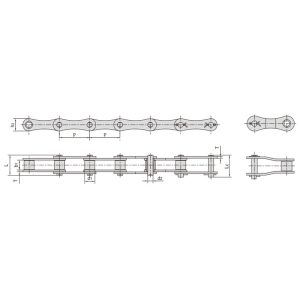 S형 강철 농업용 체인