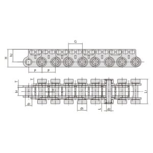 목재 기반 패널 장비용 체인