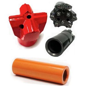 R32 버튼 크로스 드릴 비트 및 커플링 슬리브